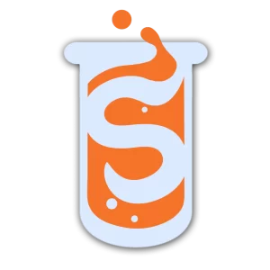 Smile Lab Games test tube logo